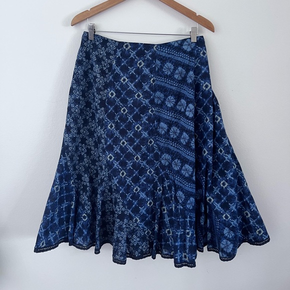 Jones New York Dresses & Skirts - Jones New York Sports Woman Skirt Navy Tie Dyed Effect 100% Cotton Plus Size 16W
